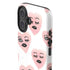 Bouffants and Broken Hearts Winking Hearts iPhone 16 Plus Impact Case